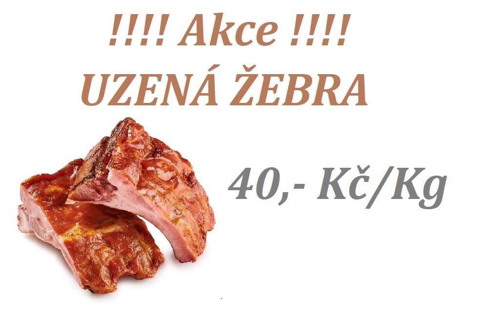 uzená žebra akce