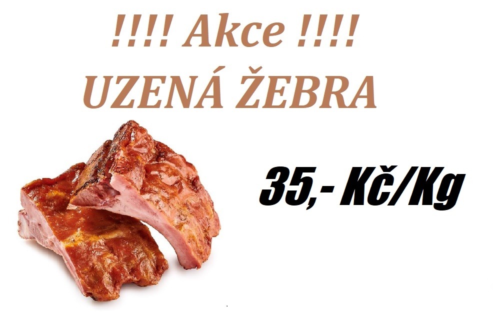 akce uzená žebra