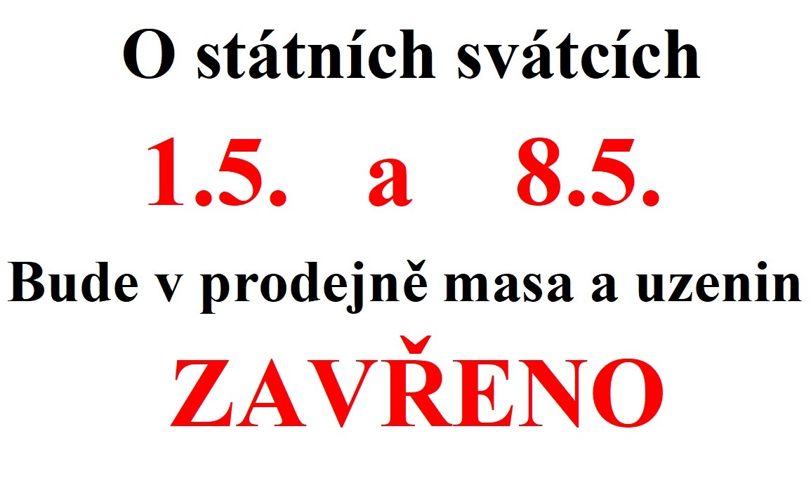 květen st.svátky